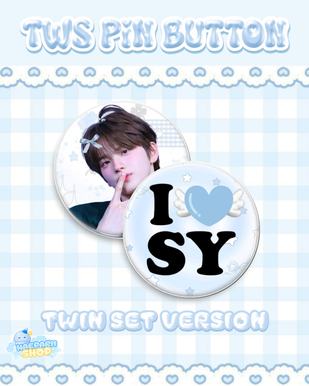 [PRE-ORDER] TWS Pin Button Twin Set